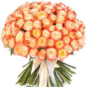 Букет из 101 розы "Кабарет" 70 см