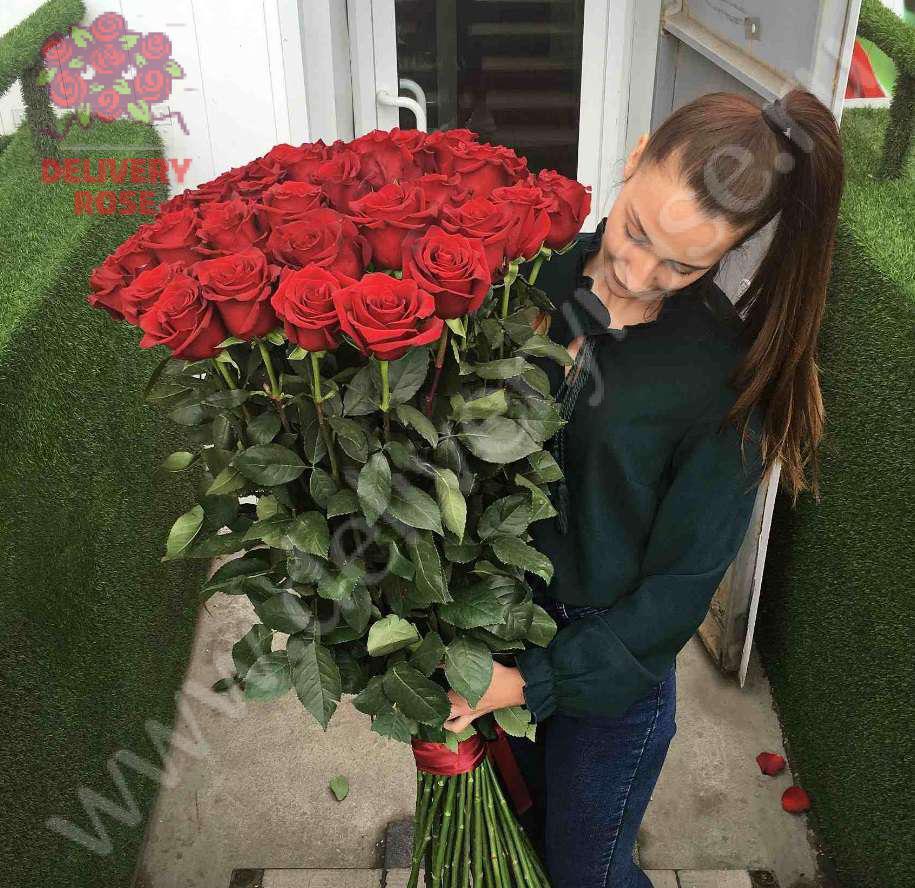 31 длинная роза 110 см 