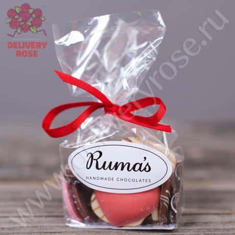 Шоколадные сердца «Rumas» 100 гр.