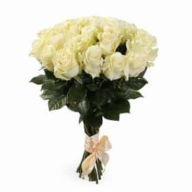 Букет Белый танец (21 белая роза эквадор)