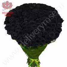 Букет из 101 черной розы