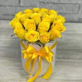 Желтые Розы 19 шт. 25 см. 